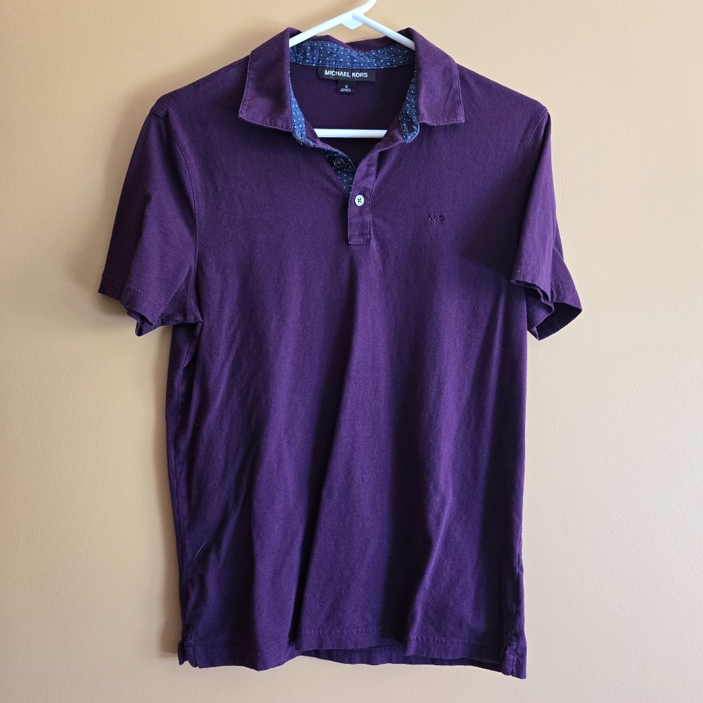 Michael Kors Purple Polo Shirt